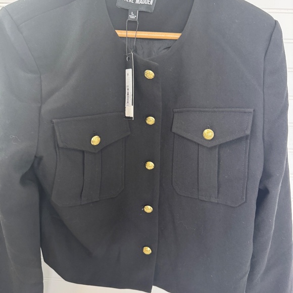 NEW Steve Madden Cosette Jacket Black - Picture 3 of 9